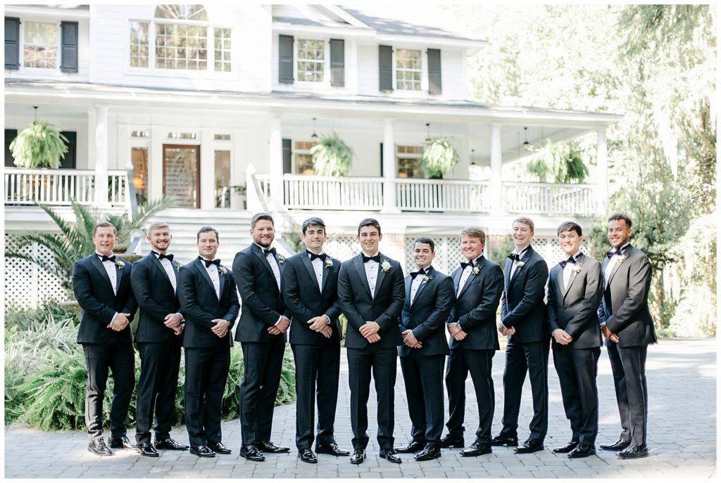 A groom and his grooms men. 